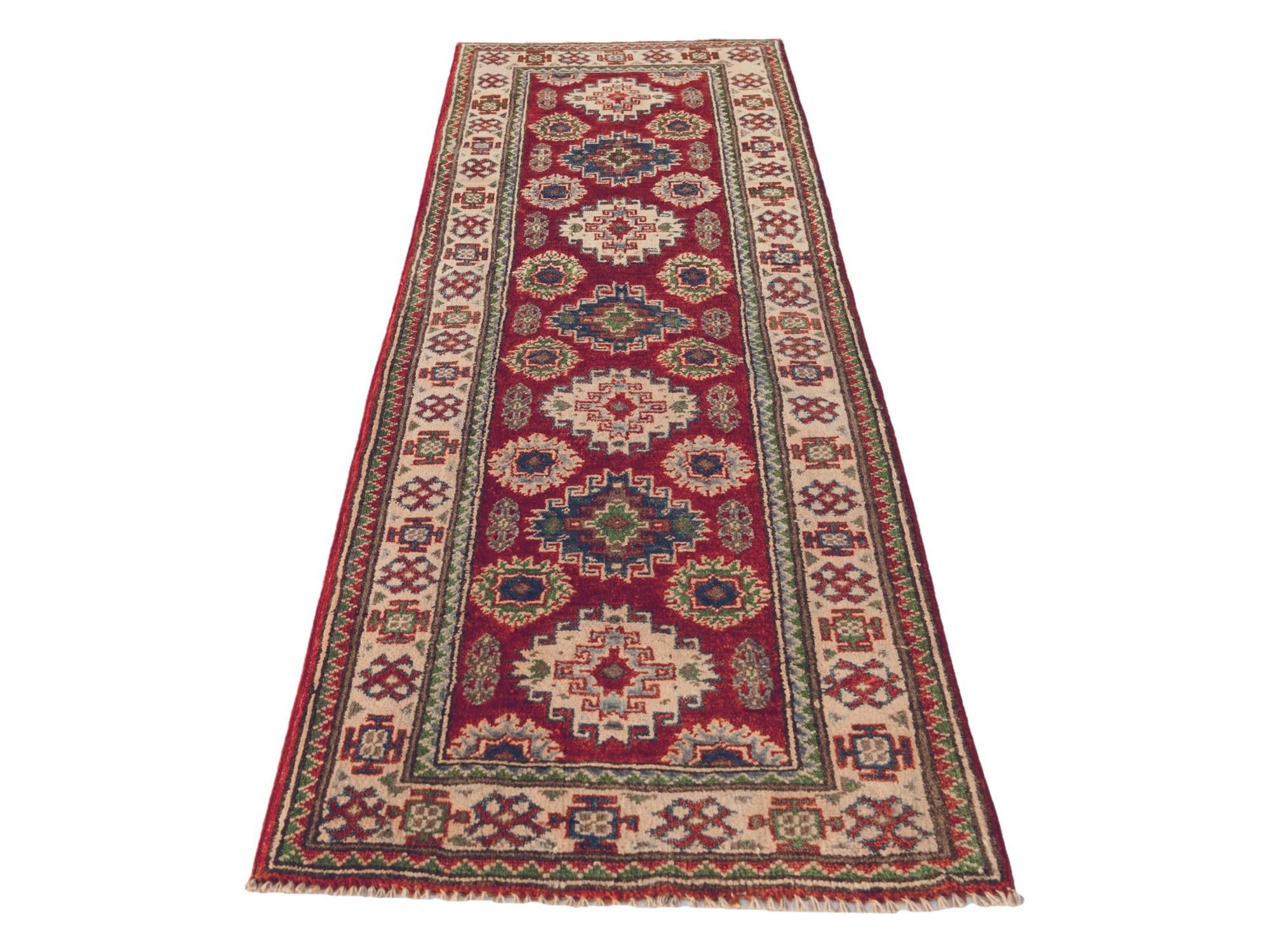 2' x 5' 8 Hand Knotted Kazak Runner Rug