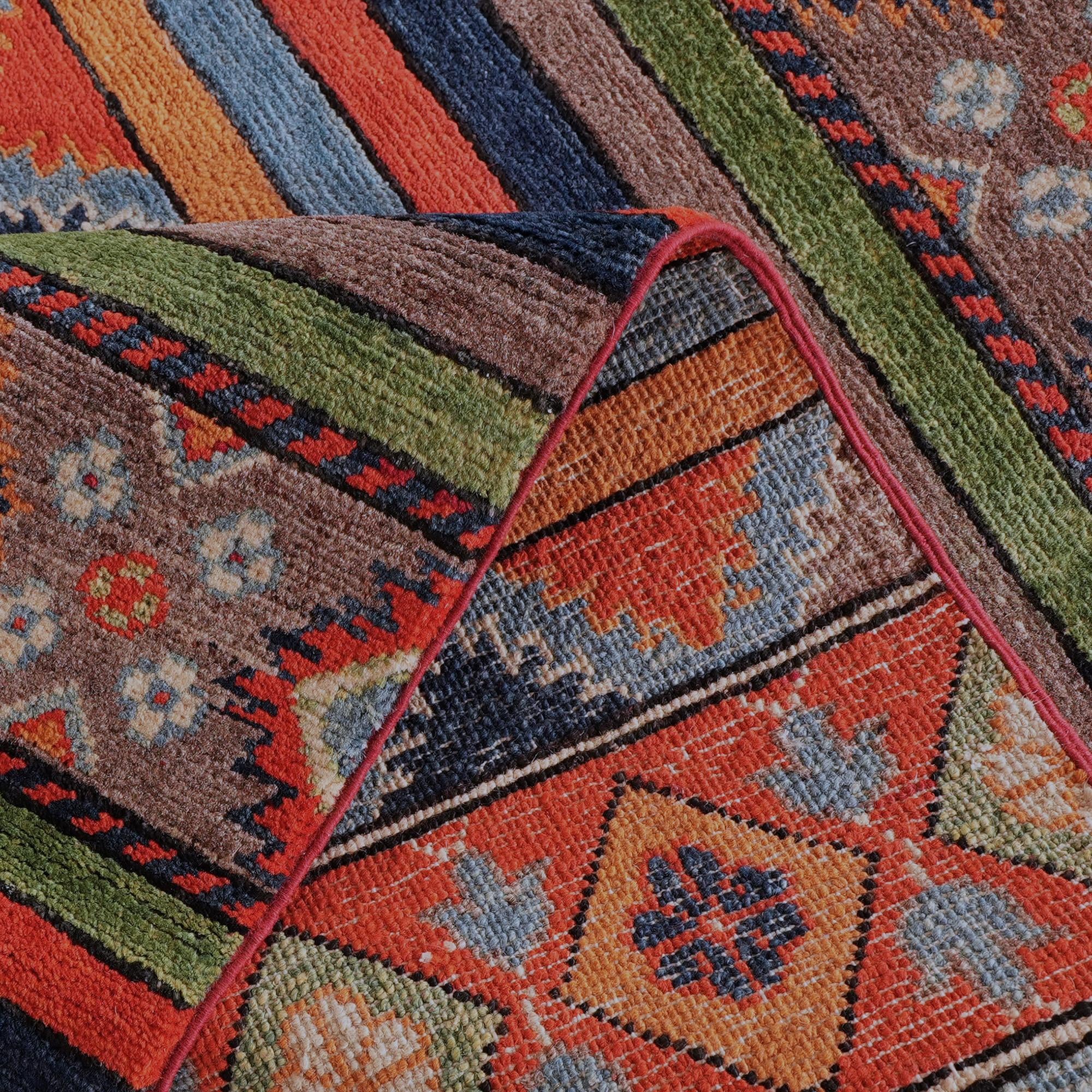 2' 9 x 9' 8 Hand Knotted Kazak Runner Rug