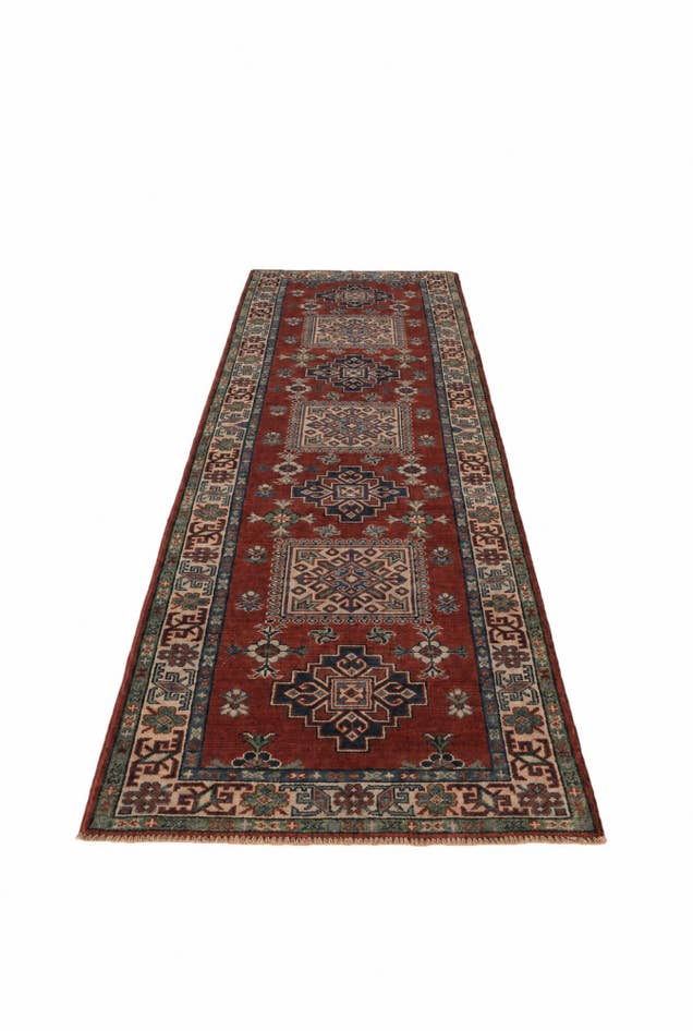 Detail image of 2' 11 x 10' Hand Knotted Kazak Runner Rug