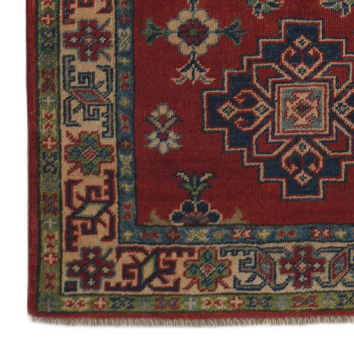 2' 11 x 10' Hand Knotted Kazak Runner Rug