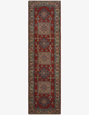 2' 11 x 10' Hand Knotted Kazak Runner Rug