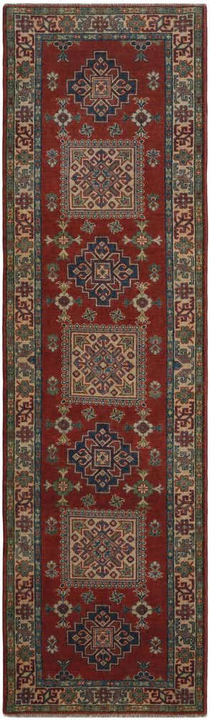 2' 11 x 10' Hand Knotted Kazak Runner Rug