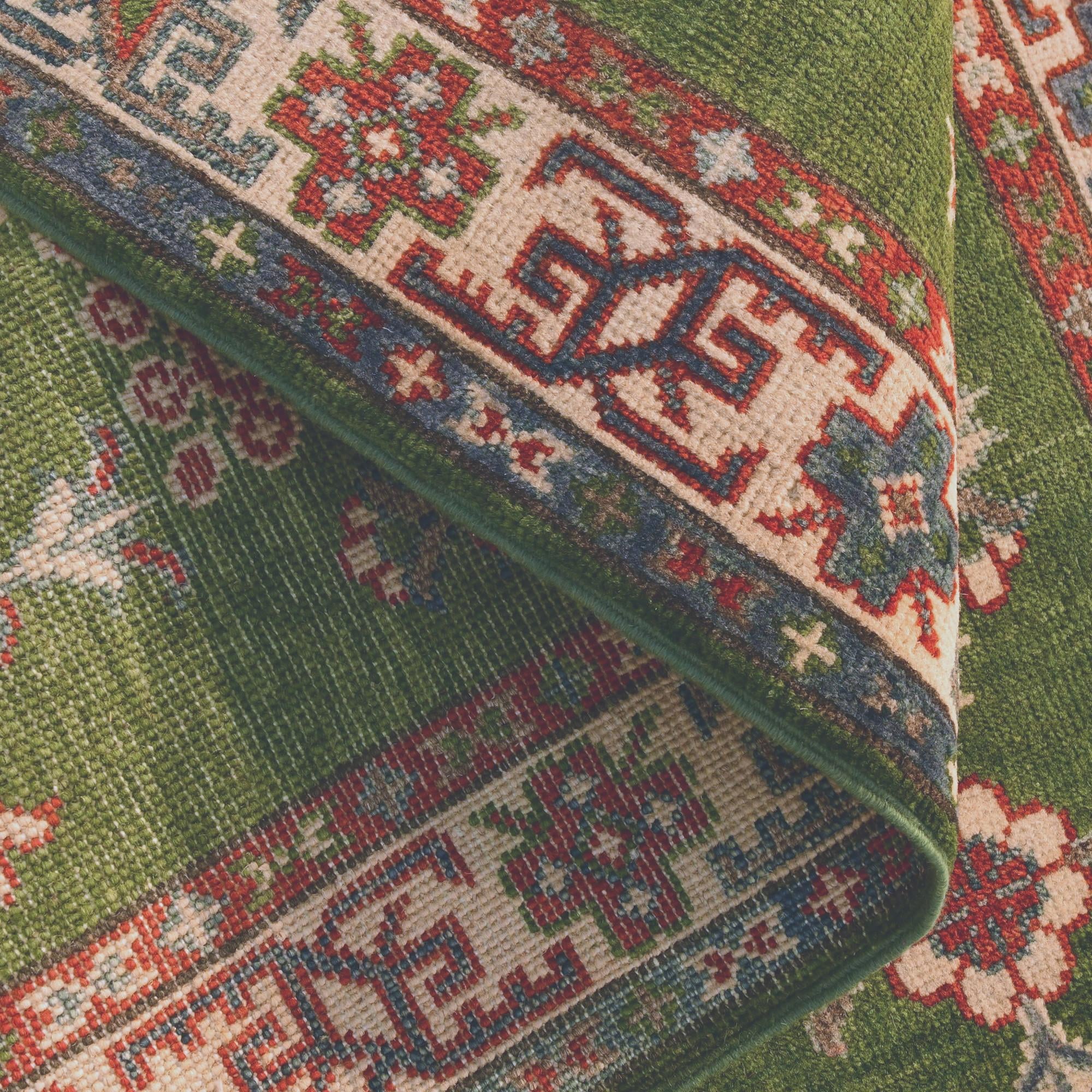 2' 11 x 9' 11 Hand Knotted Kazak Runner Rug