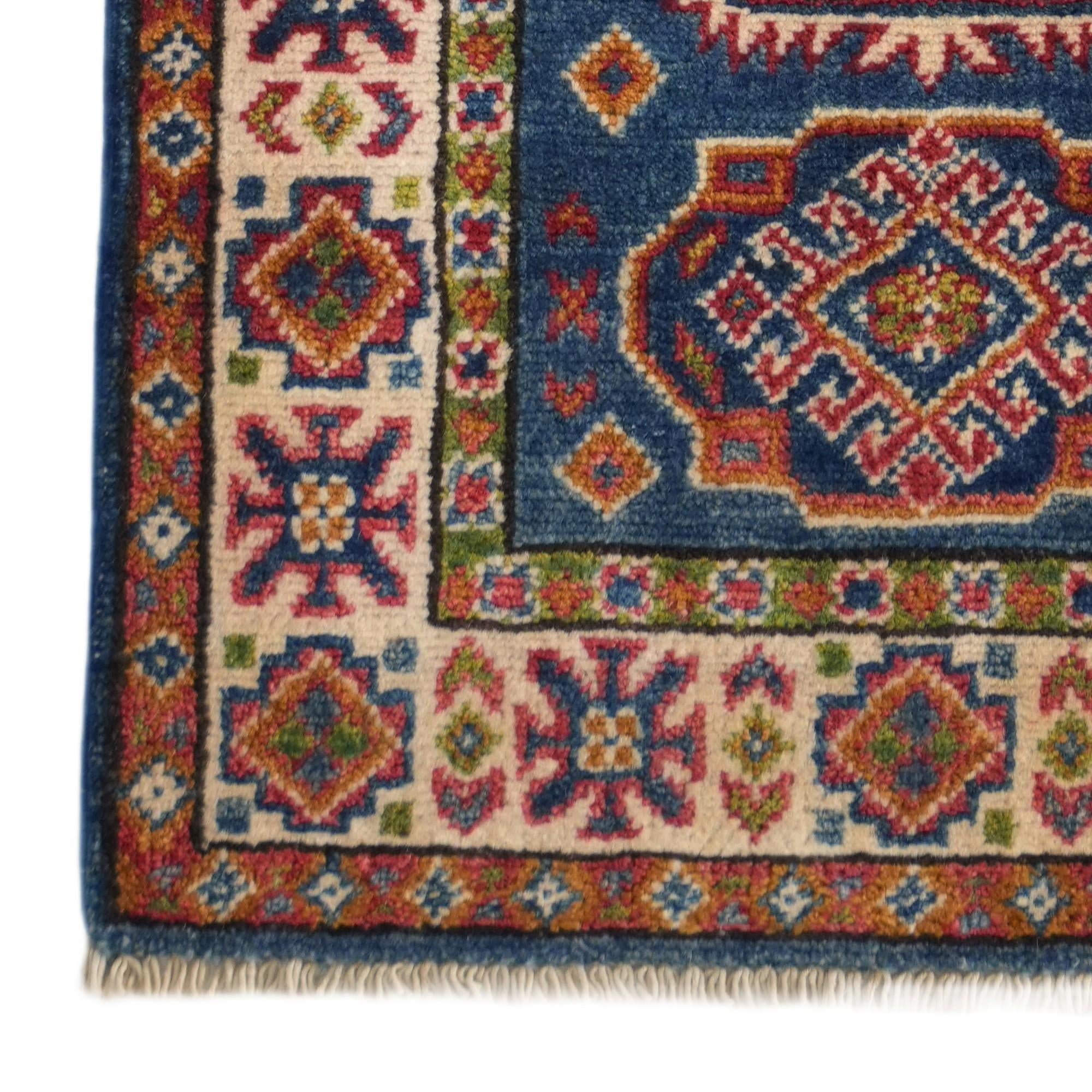 2' x 6' Hand Knotted Kazak Runner Rug