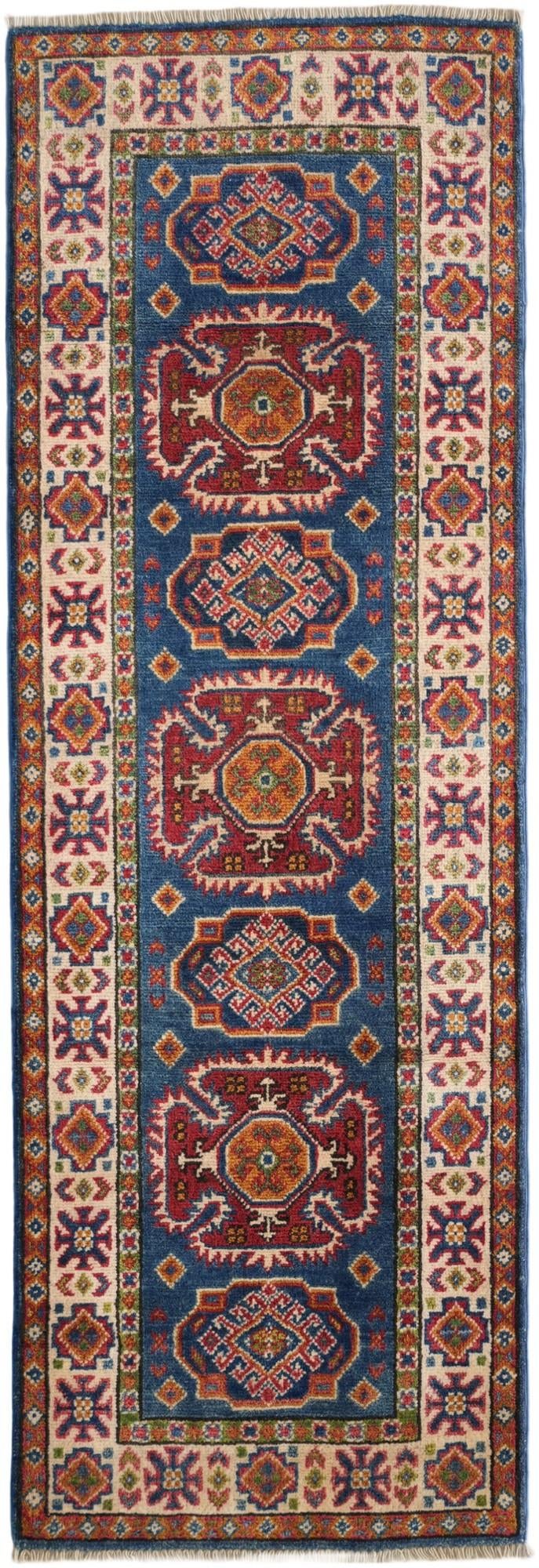 2' x 6' Hand Knotted Kazak Runner Rug