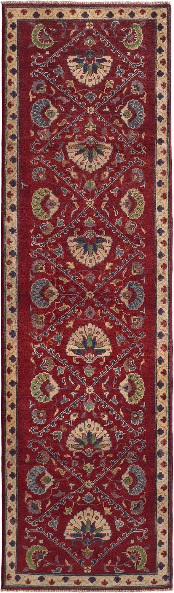 90cm x 310cm anudado a mano Kazak Alfombra Pasillera