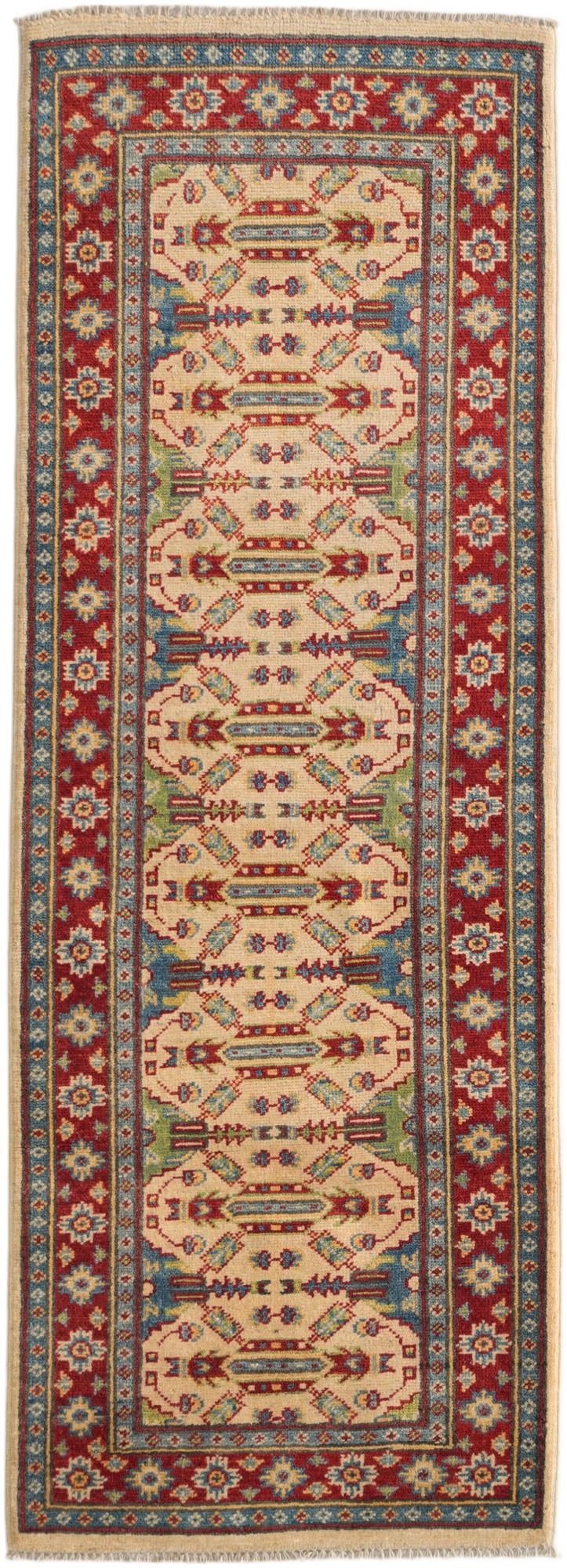 2' x 5' 8 Hand Knotted Kazak Runner Rug