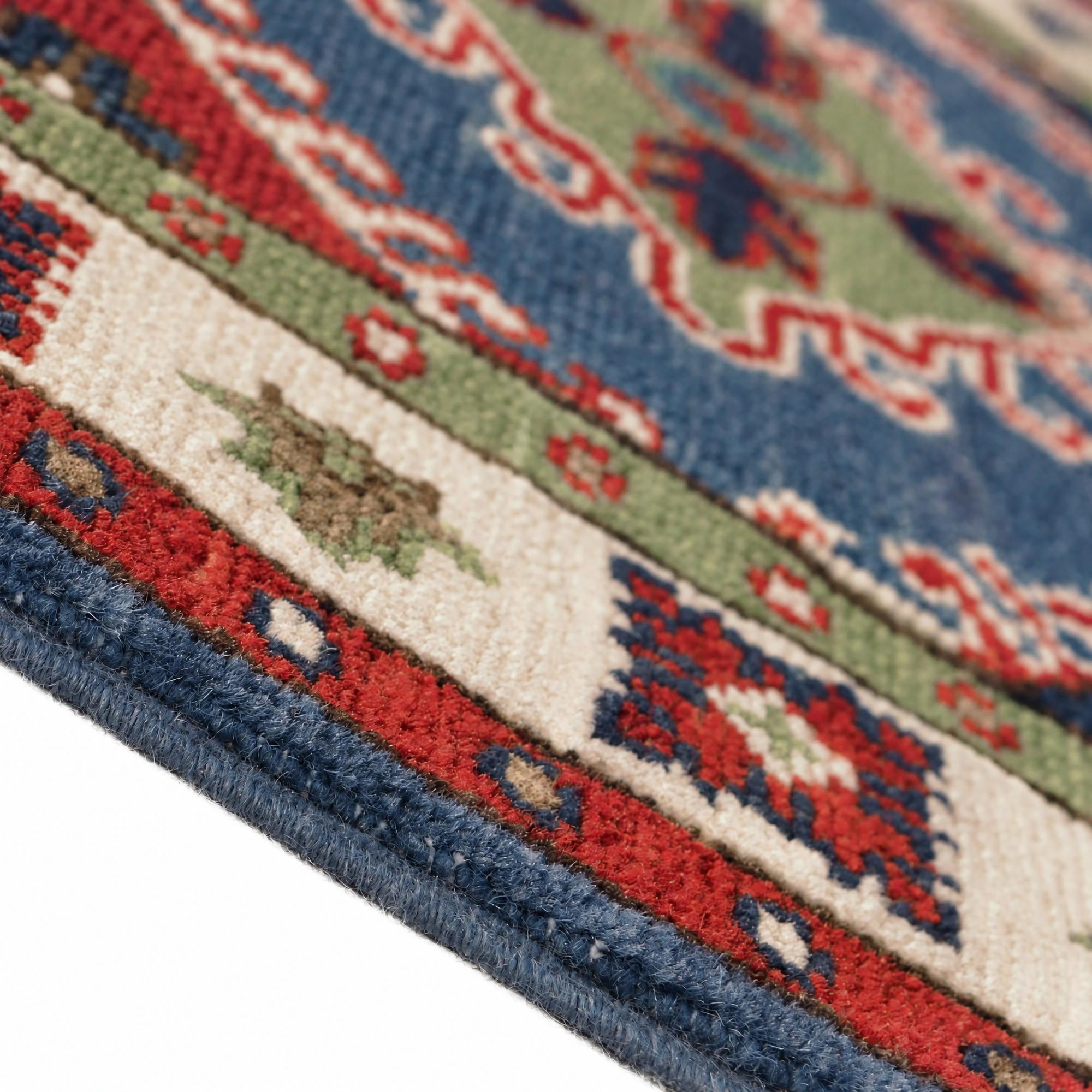 65cm x 180cm Hand Knotted Kazak Runner Rug
