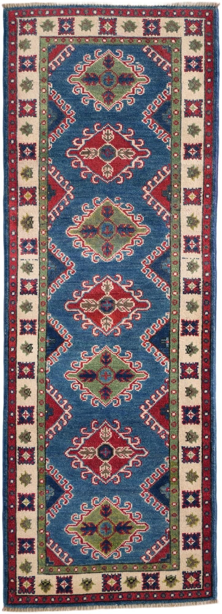 2' 2 x 5' 11 Hand Knotted Kazak Runner Rug
