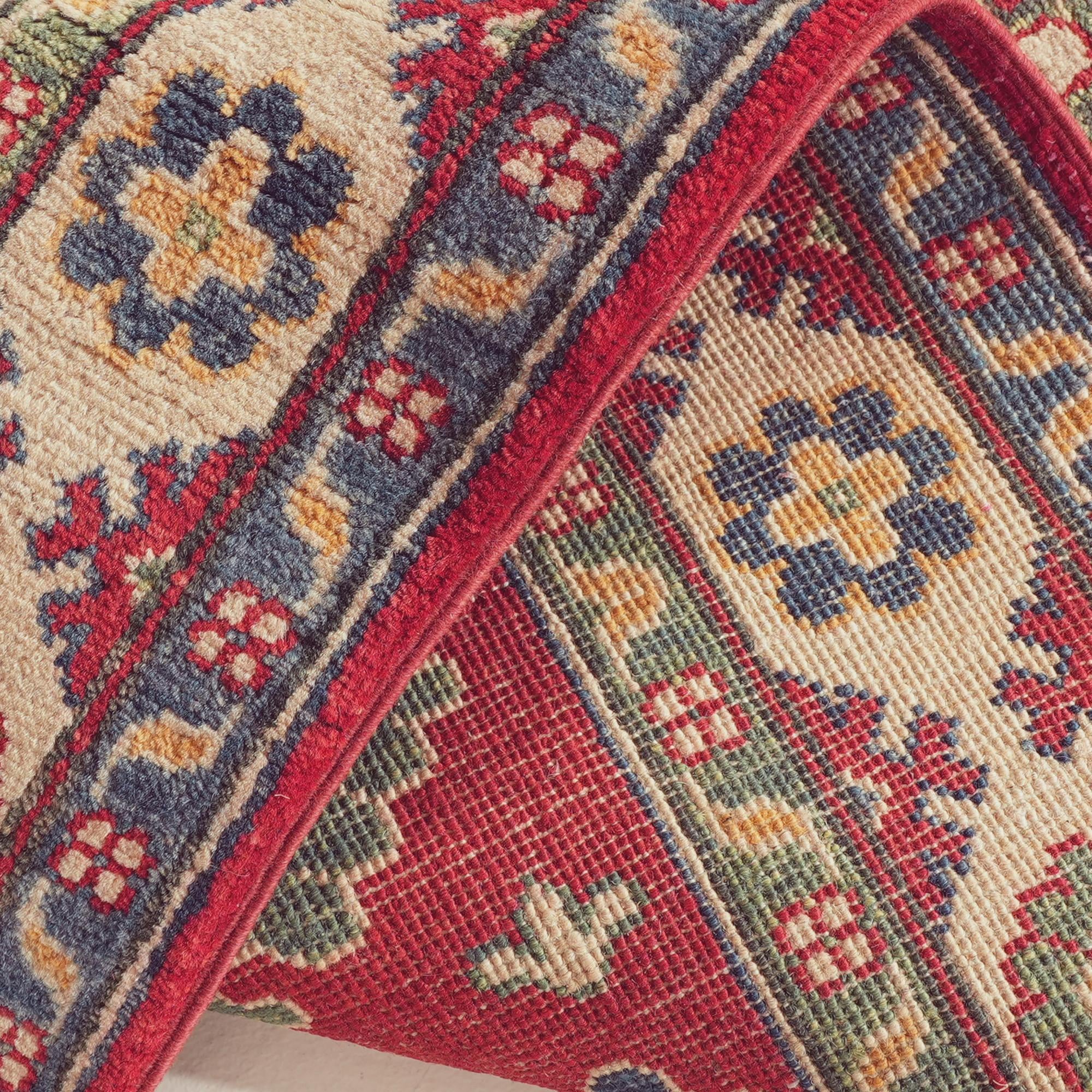2' 8 x 6' Hand Knotted Kazak Runner Rug