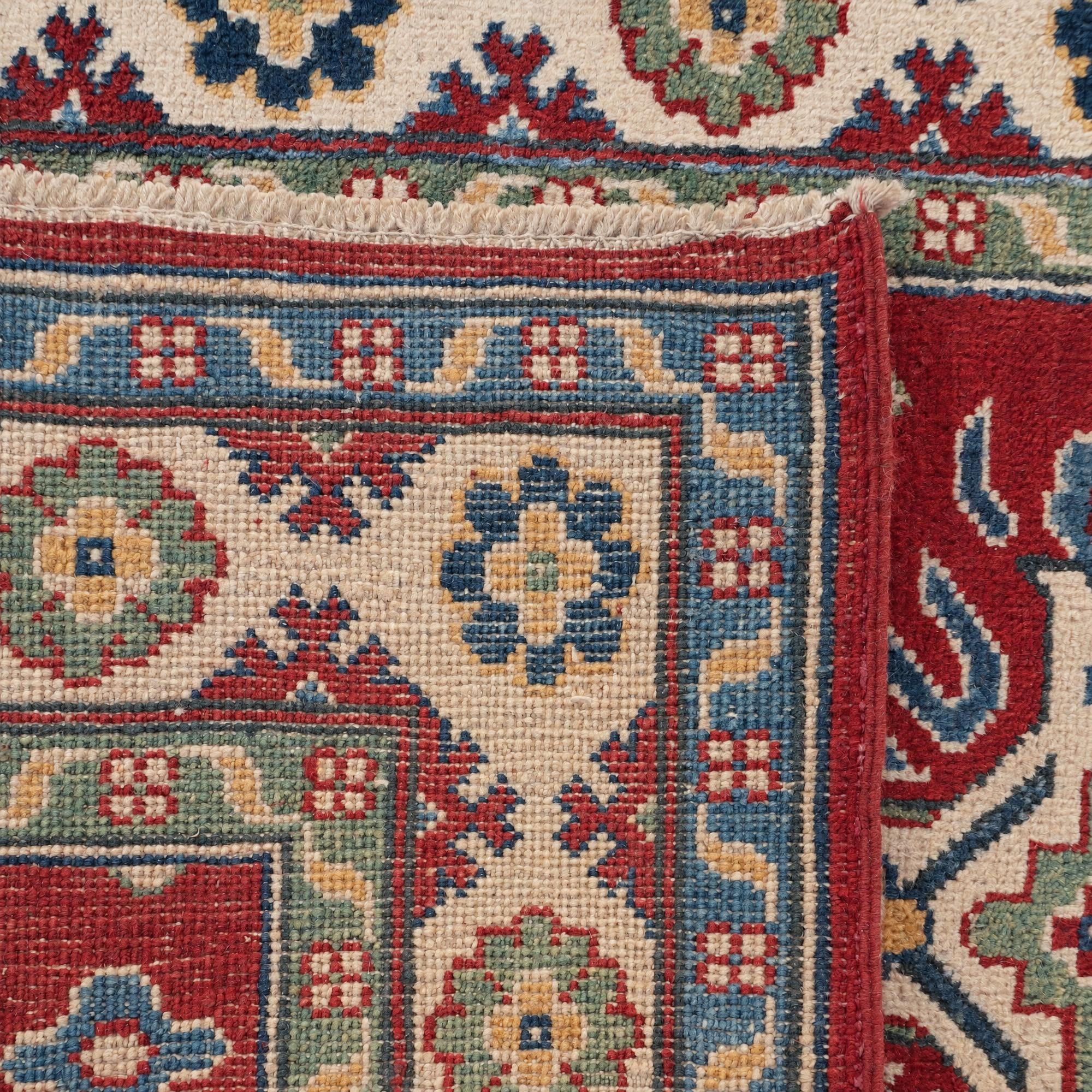 2' 8 x 6' Hand Knotted Kazak Runner Rug