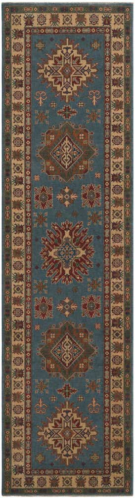 3' 2 x 11' 10 Hand Knotted Kazak Runner Rug