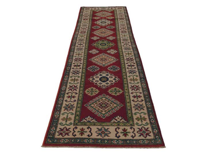 2' 6 x 9' 9 Hand Knotted Kazak Runner Rug