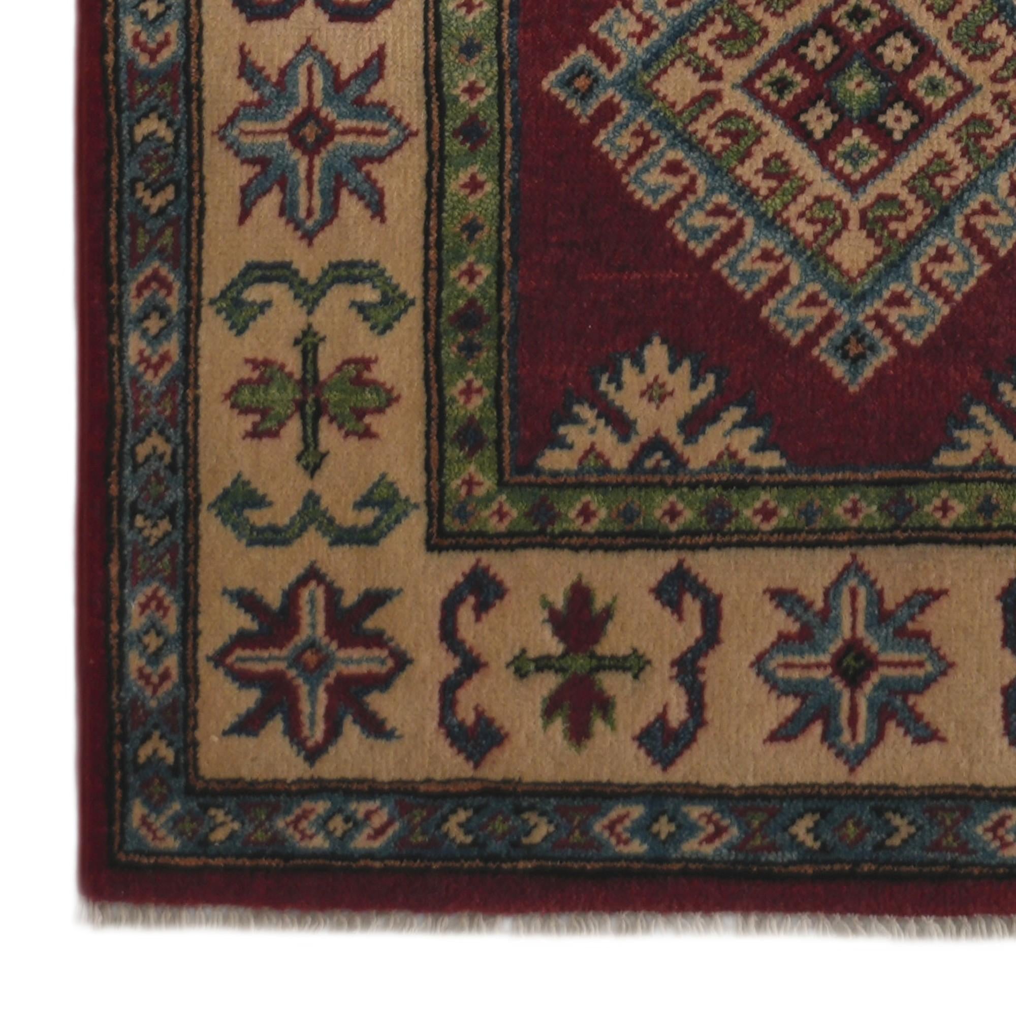 2' 6 x 9' 9 Hand Knotted Kazak Runner Rug