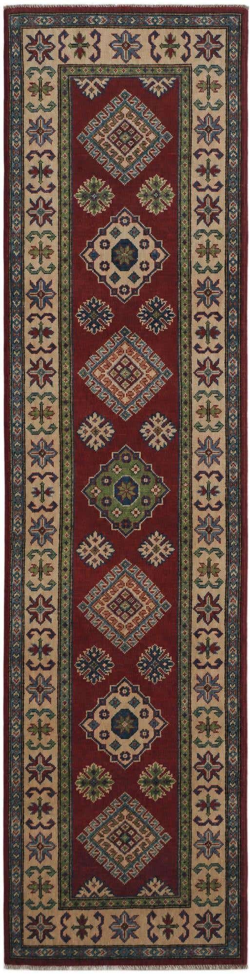 2' 6 x 9' 9 Hand Knotted Kazak Runner Rug