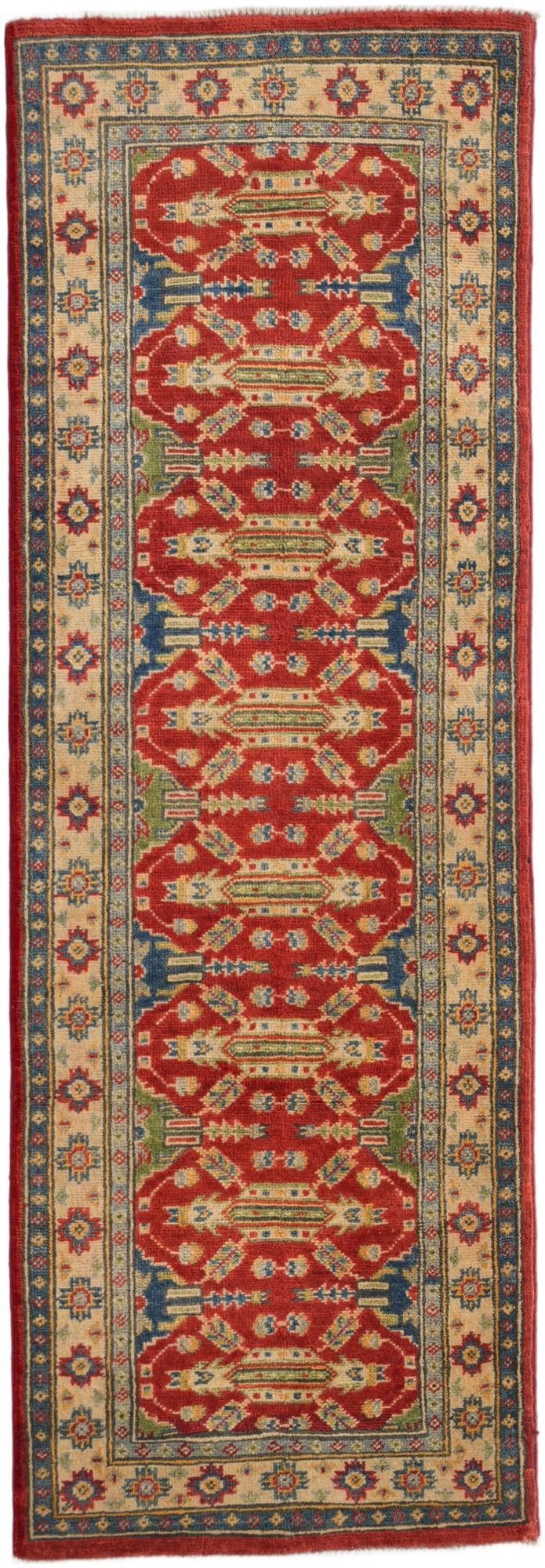 2' 1 x 6' Hand Knotted Kazak Runner Rug