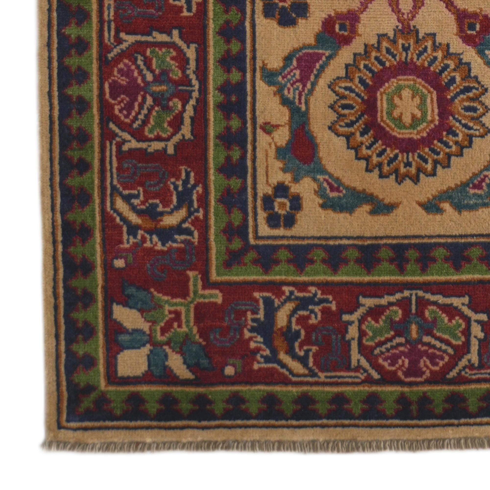 3' x 9' 8 Hand Knotted Kazak Runner Rug
