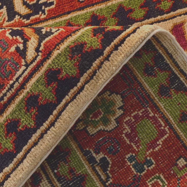Detail image of 3' x 9' 8 Hand Knotted Kazak Runner Rug