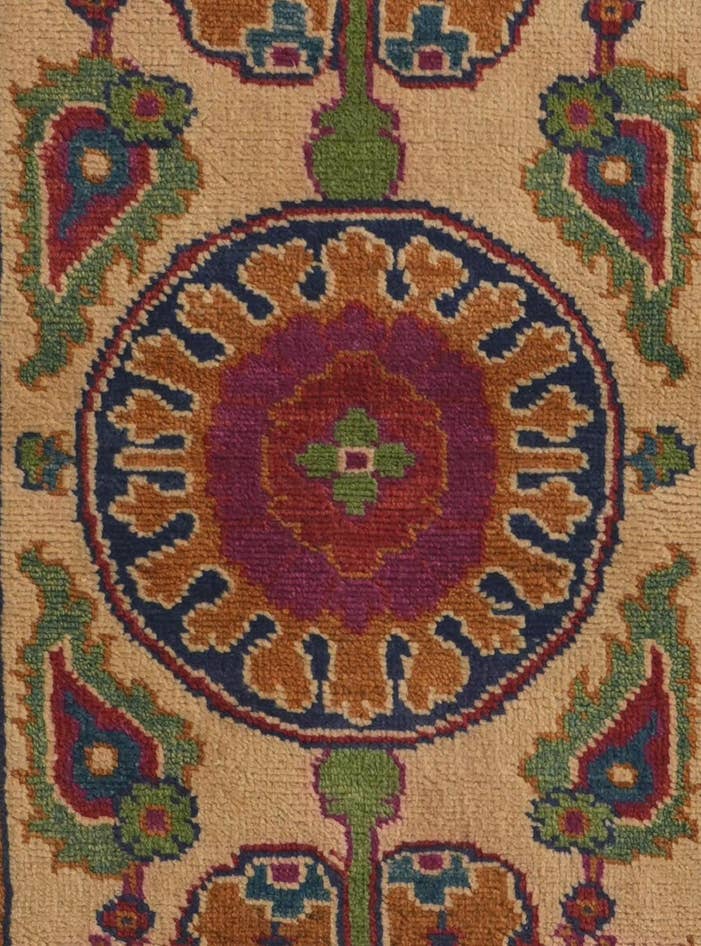 Detail image of 3' x 9' 8 Hand Knotted Kazak Runner Rug