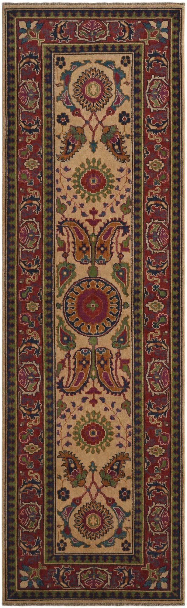 3' x 9' 8 Hand Knotted Kazak Runner Rug