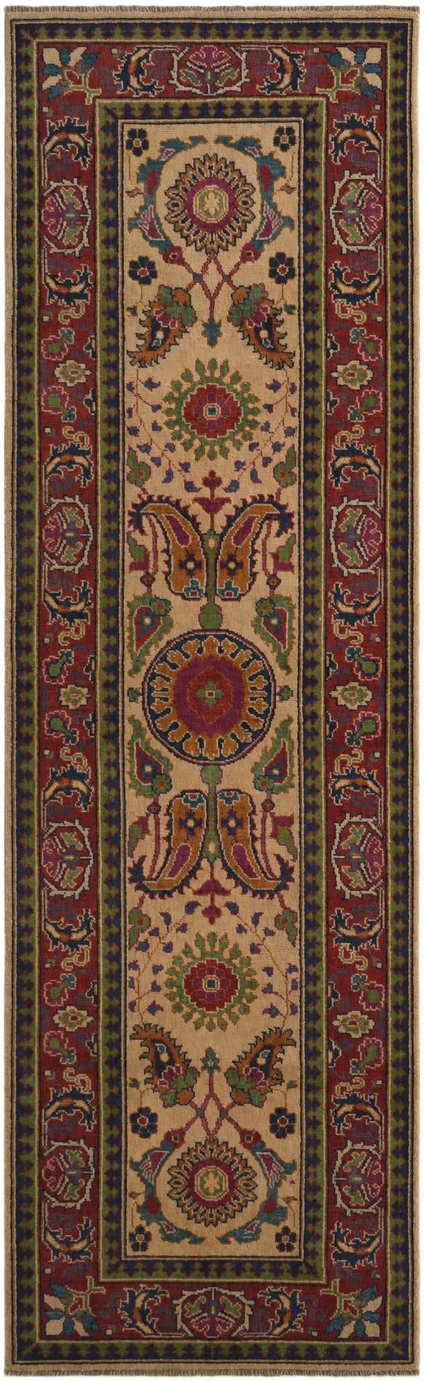 3' x 9' 8 Hand Knotted Kazak Runner Rug