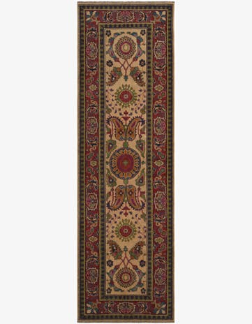 3' x 9' 8 Hand Knotted Kazak Runner Rug