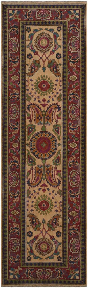 3' x 9' 8 Hand Knotted Kazak Runner Rug