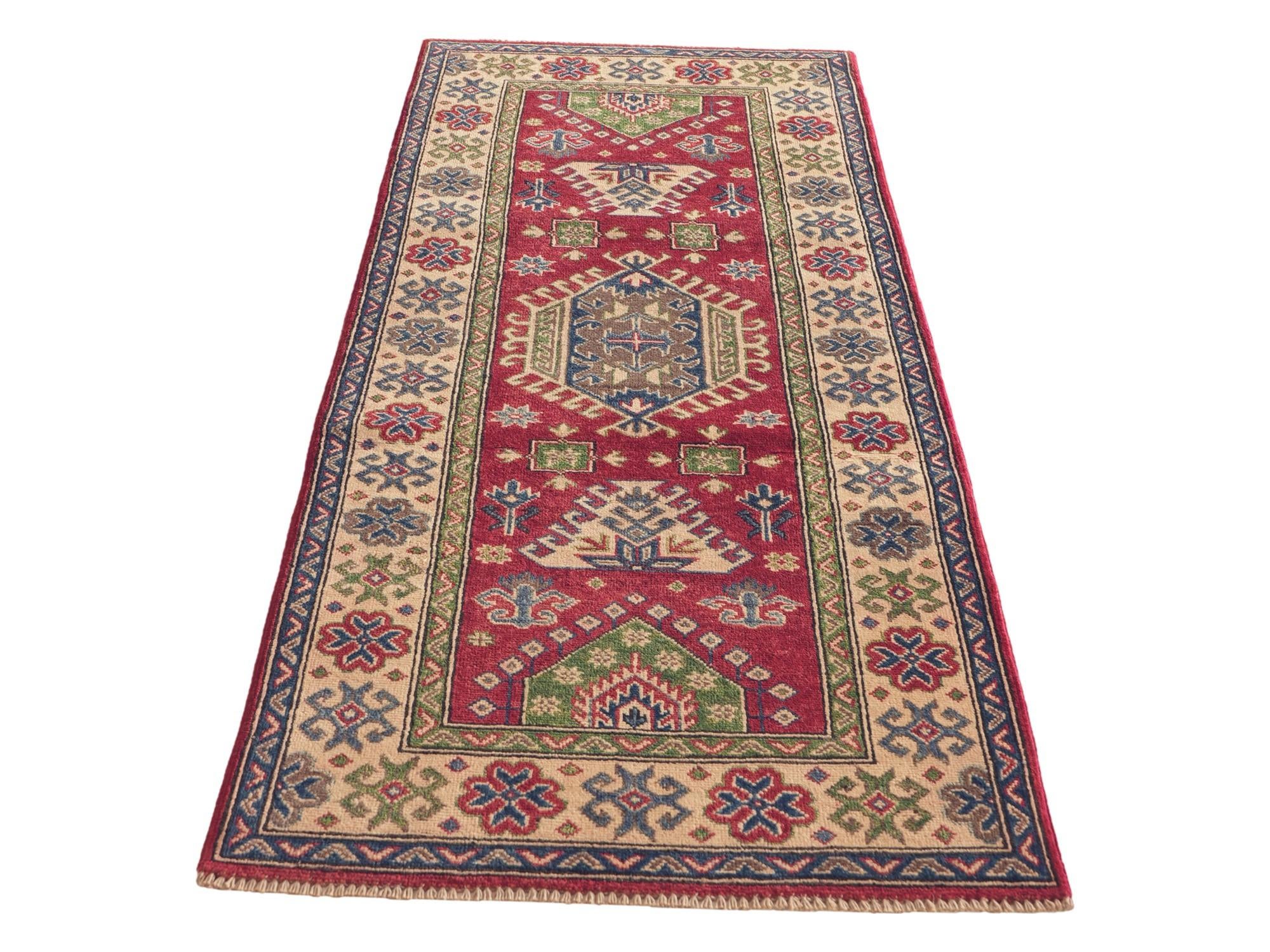 2' 7 x 6' 8 Hand Knotted Kazak Runner Rug