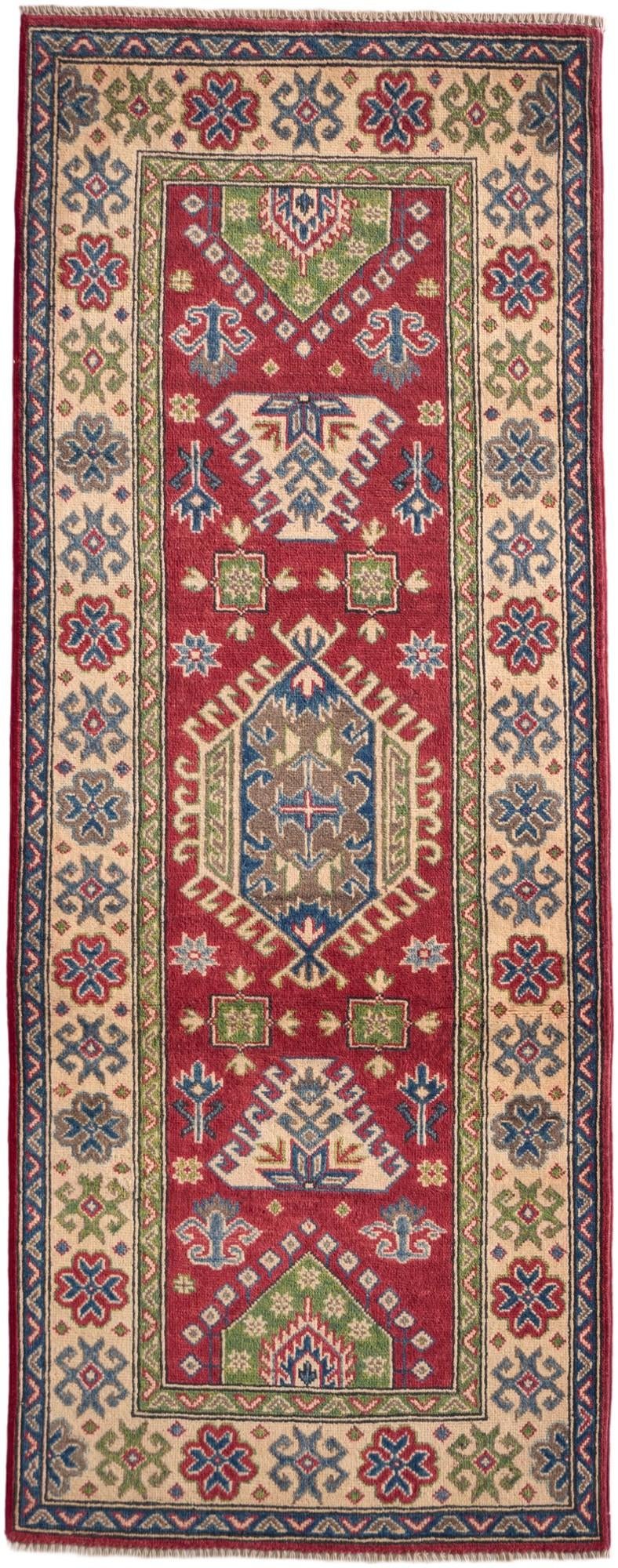 2' 7 x 6' 8 Hand Knotted Kazak Runner Rug