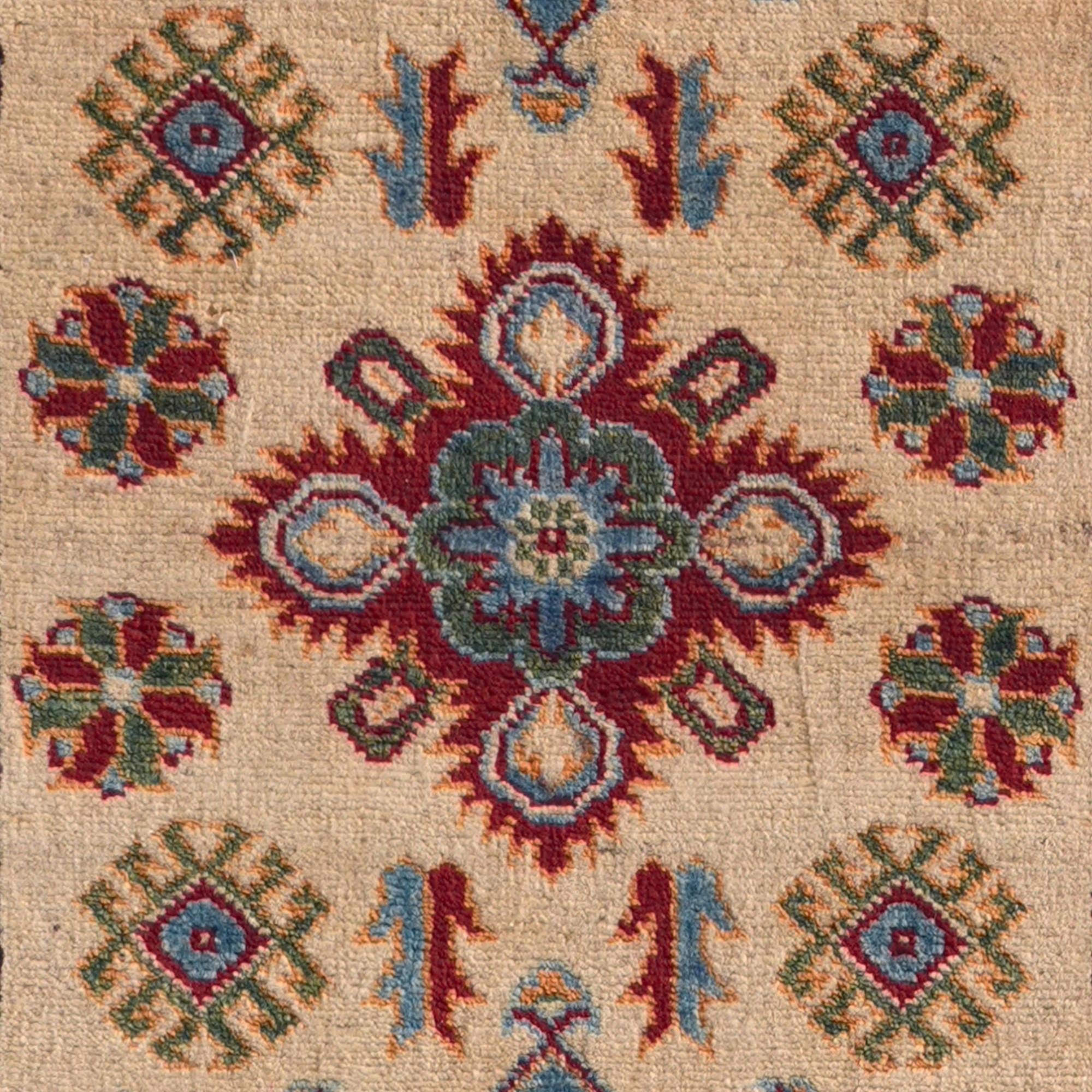 Detail image 10 of 10: 2' 6 x 9' 10 Hand Knotted Kazak Runner Rug