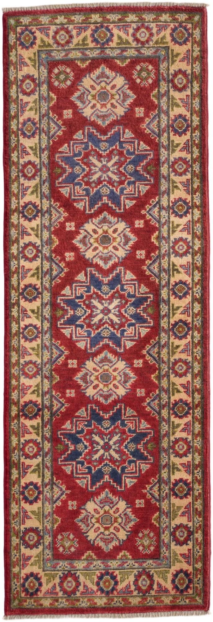 2' x 6' Hand Knotted Kazak Runner Rug