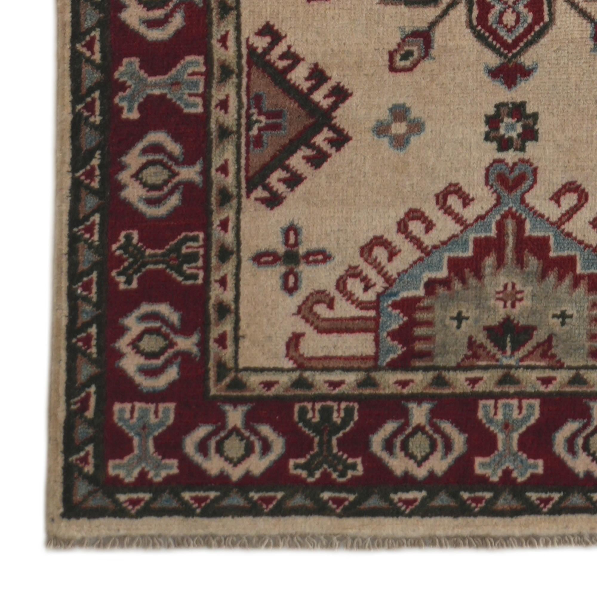 2' 6 x 9' 4 Hand Knotted Kazak Runner Rug