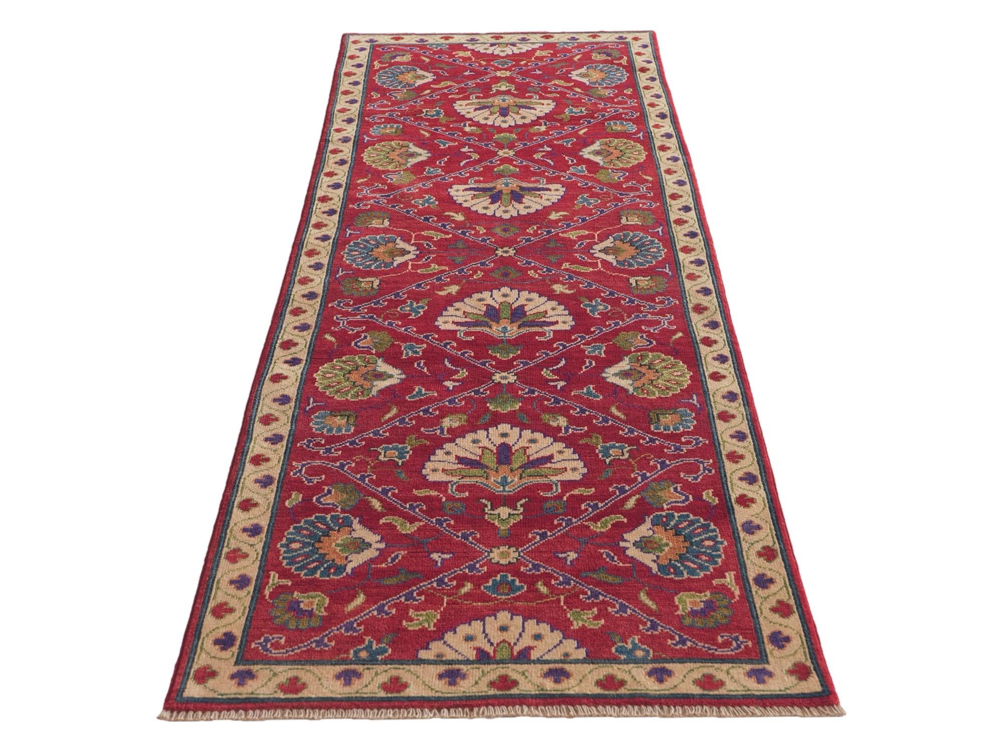 2' 8 x 8' 7 Hand Knotted Kazak Runner Rug