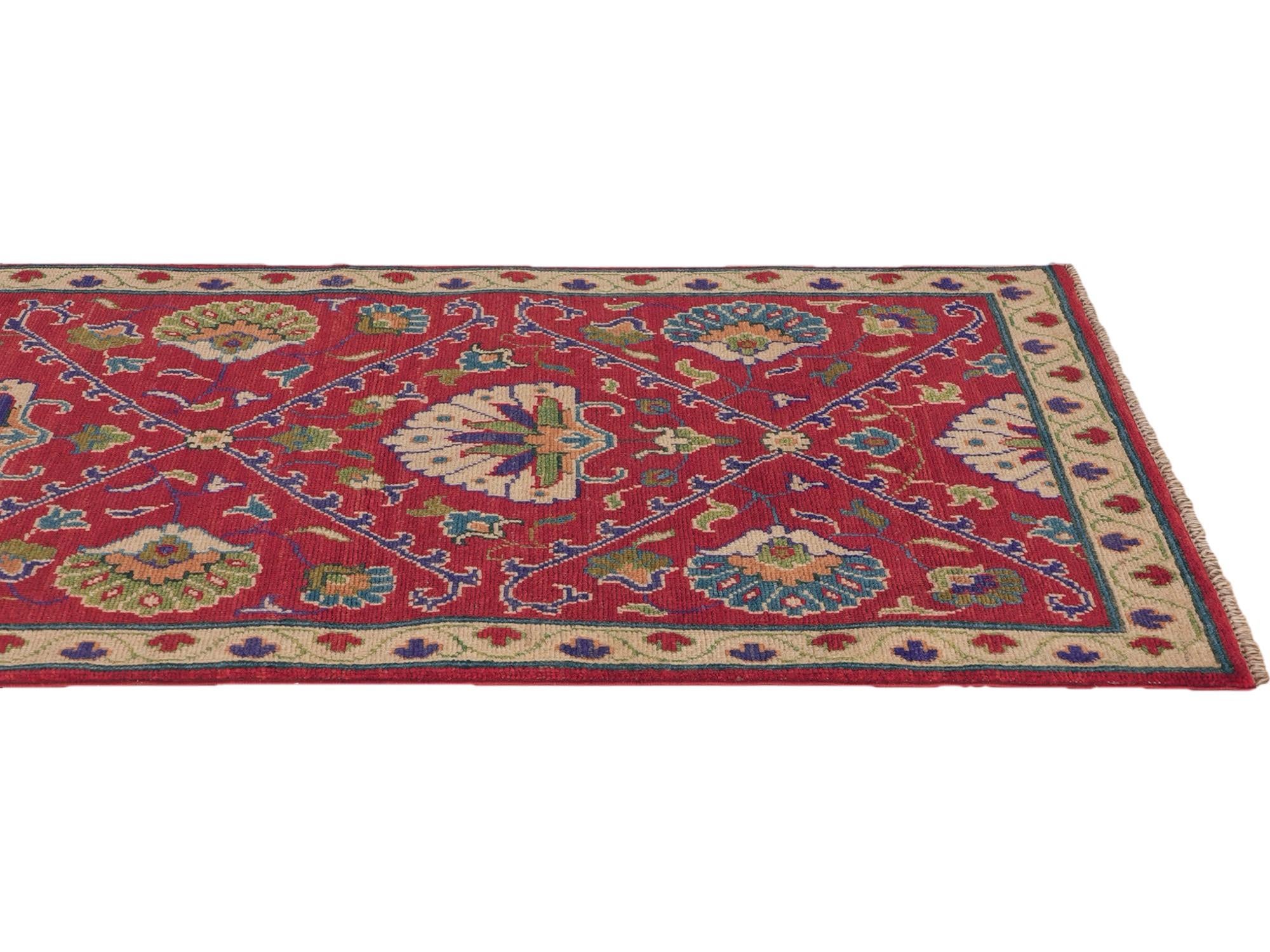2' 8 x 8' 7 Hand Knotted Kazak Runner Rug