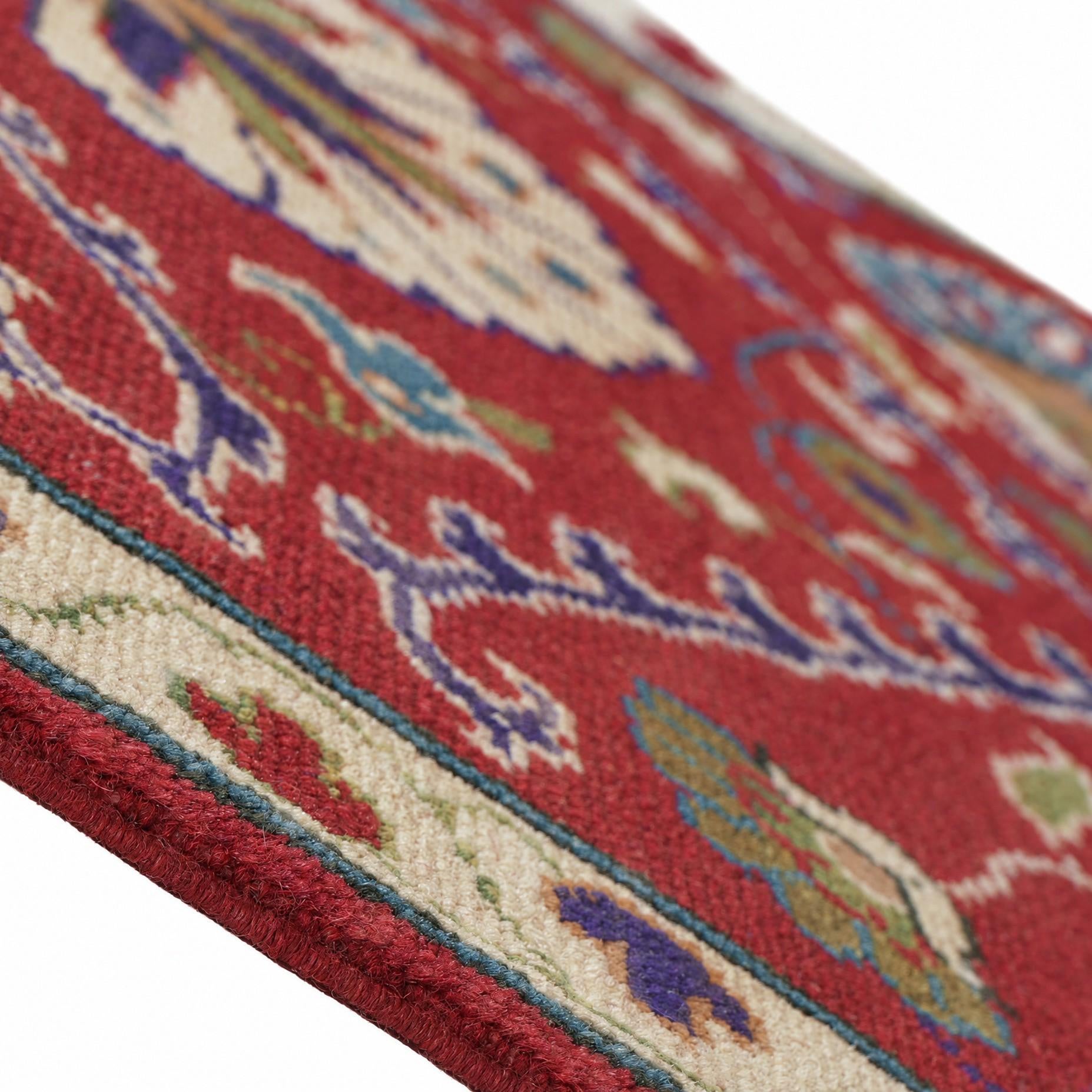 2' 8 x 8' 7 Hand Knotted Kazak Runner Rug
