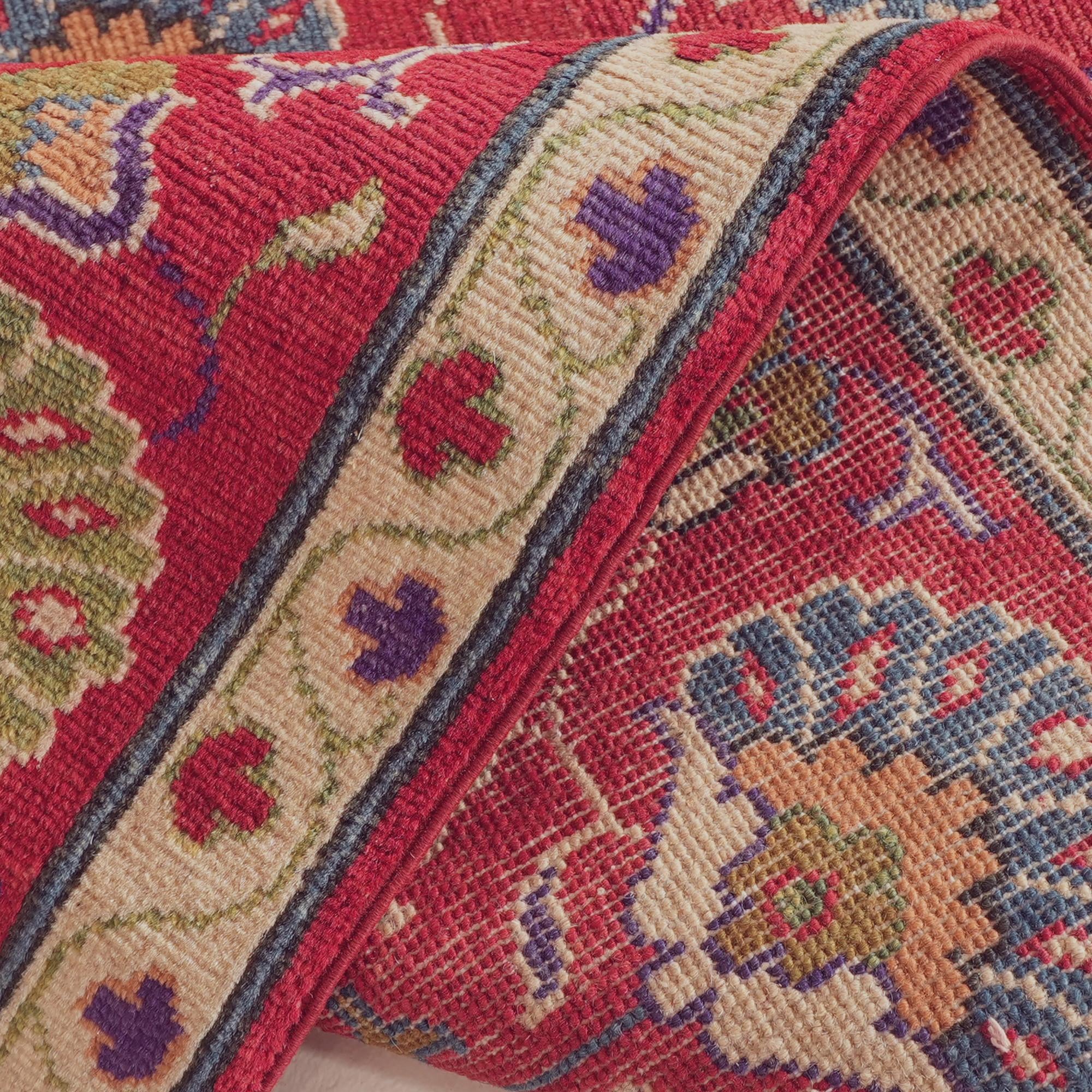 2' 8 x 8' 7 Hand Knotted Kazak Runner Rug