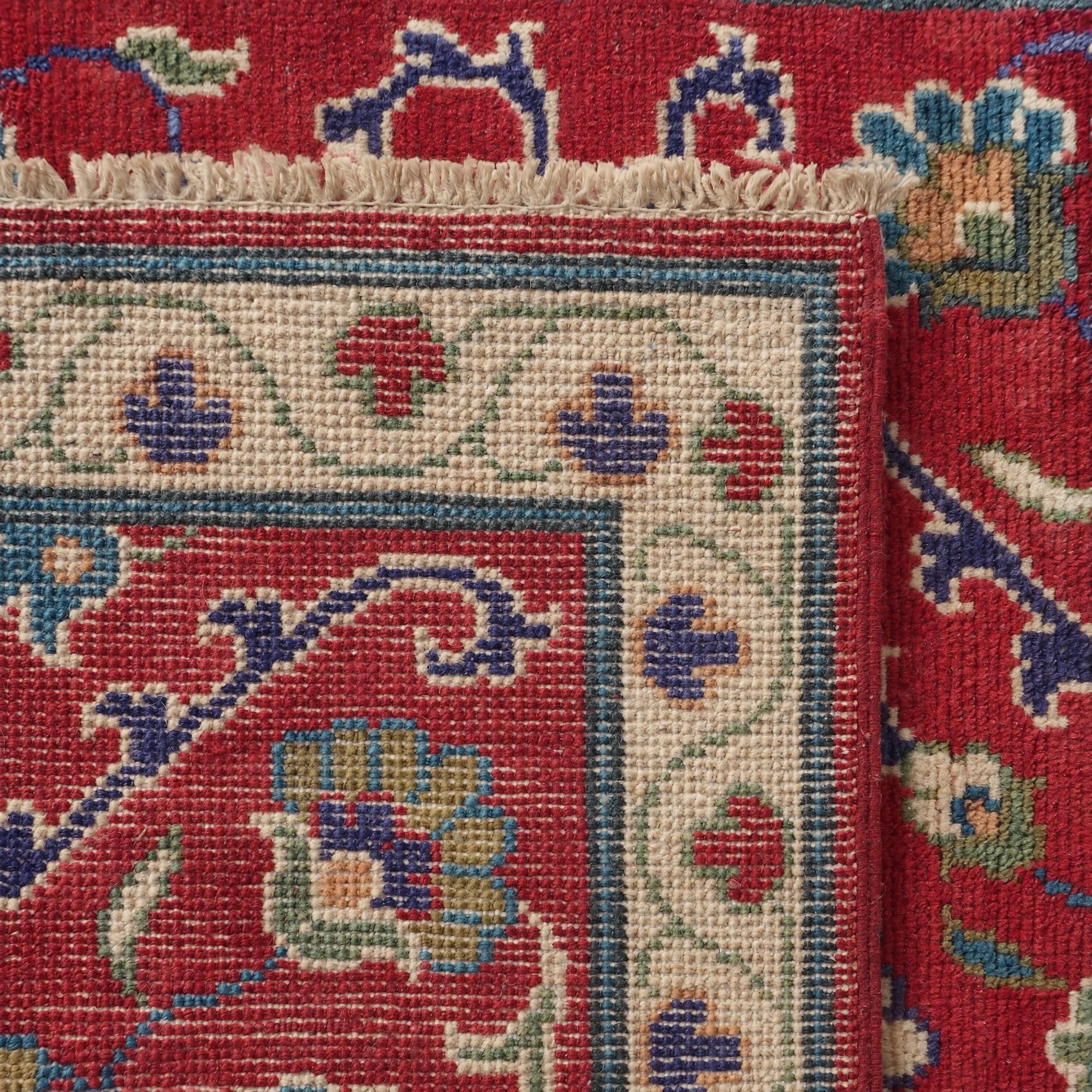 2' 8 x 8' 7 Hand Knotted Kazak Runner Rug