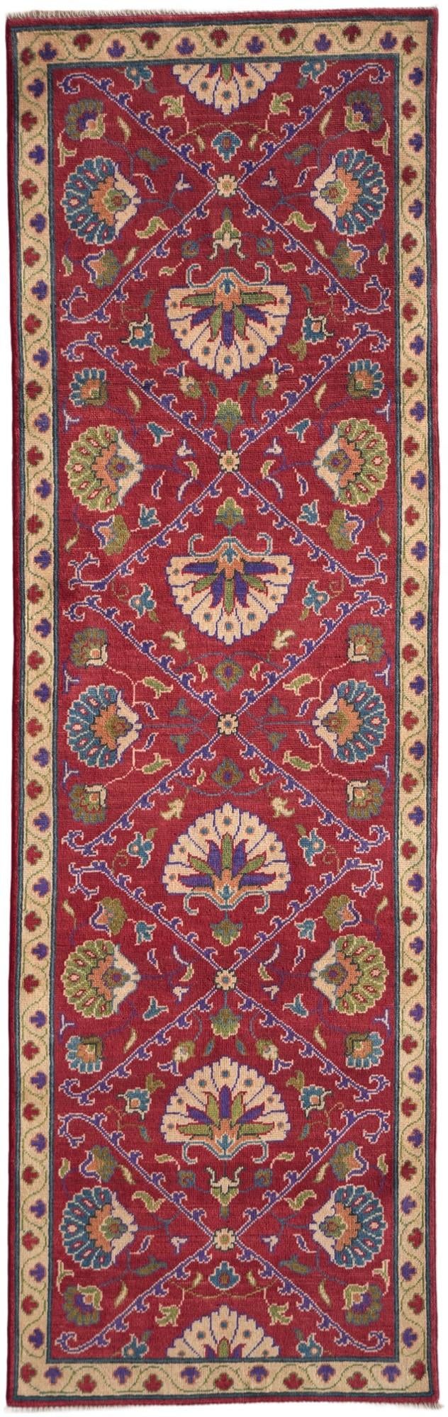 2' 8 x 8' 7 Hand Knotted Kazak Runner Rug