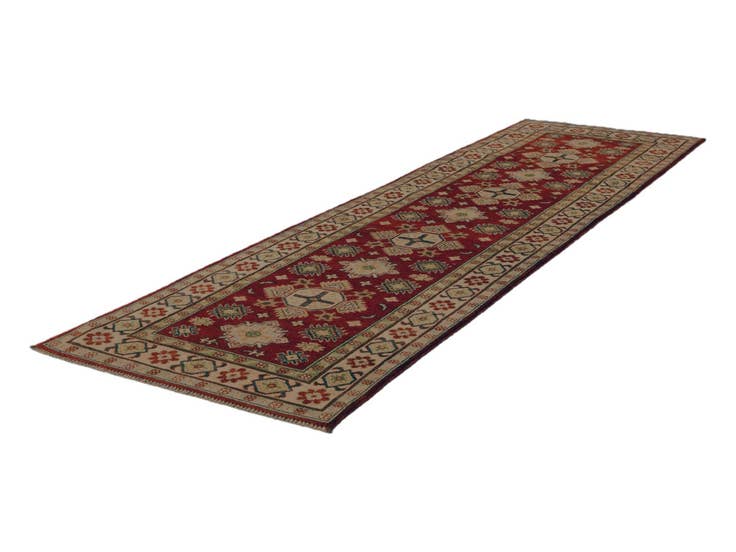 Detail image of 2' 8 x 9' 10 Hand Knotted Kazak Runner Rug