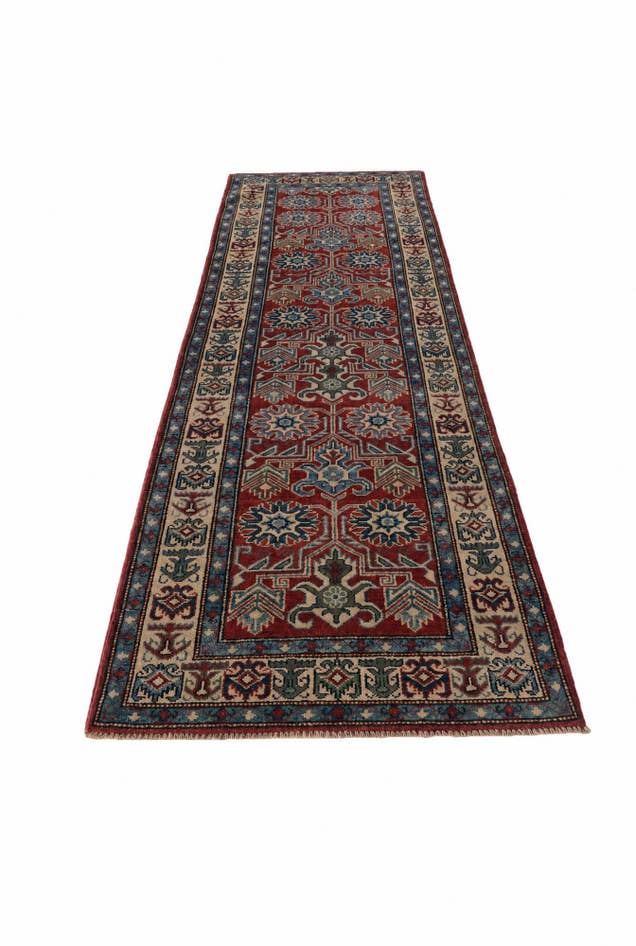 Detail image of 2' 9 x 9' 11 Hand Knotted Kazak Runner Rug