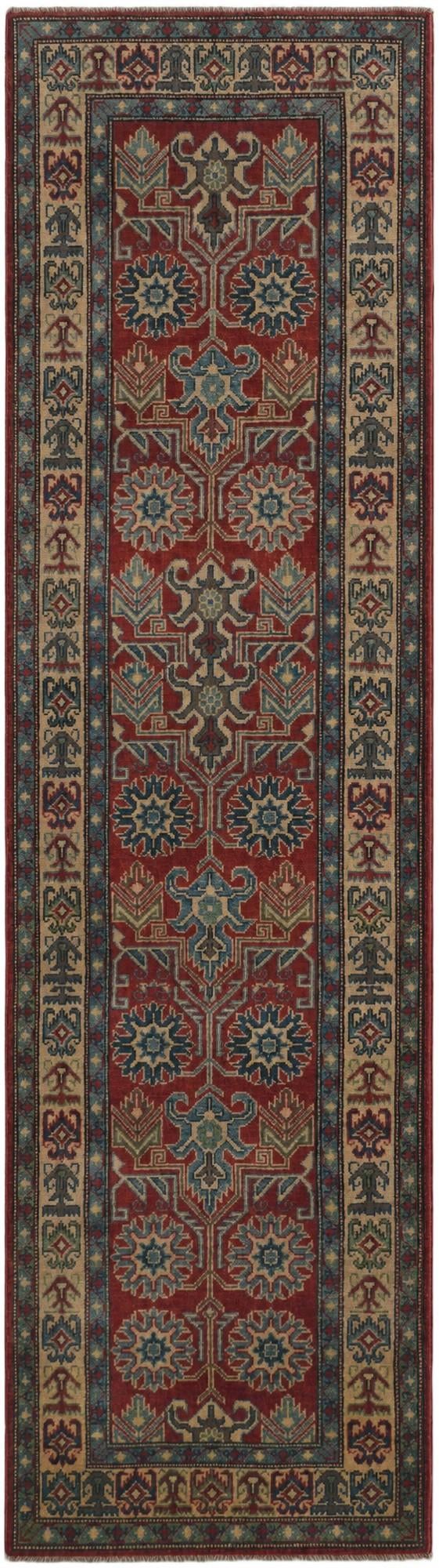 2' 9 x 9' 11 Hand Knotted Kazak Runner Rug