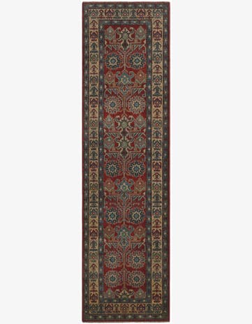 2' 9 x 9' 11 Hand Knotted Kazak Runner Rug