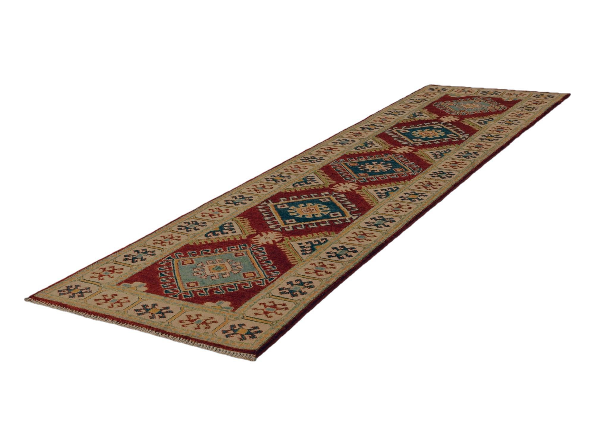 2' 7 x 9' 8 Hand Knotted Kazak Runner Rug