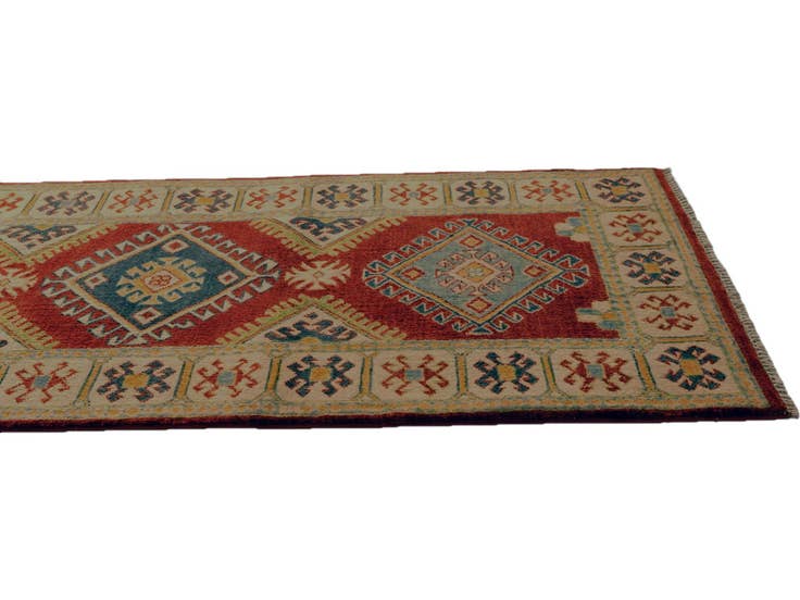 Detail image of 2' 7 x 9' 8 Hand Knotted Kazak Runner Rug