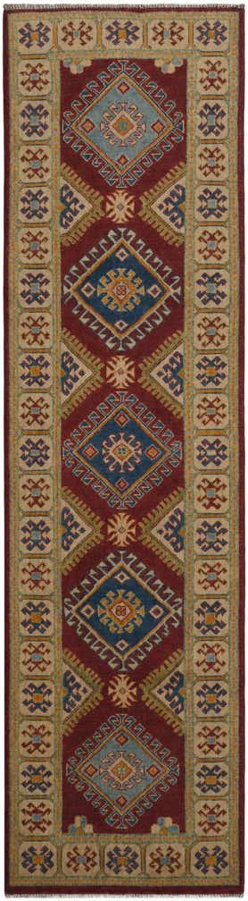 2' 7 x 9' 8 Hand Knotted Kazak Runner Rug