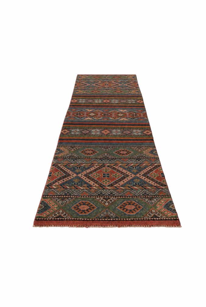 2' 8 x 9' 11 Hand Knotted Kazak Runner Rug