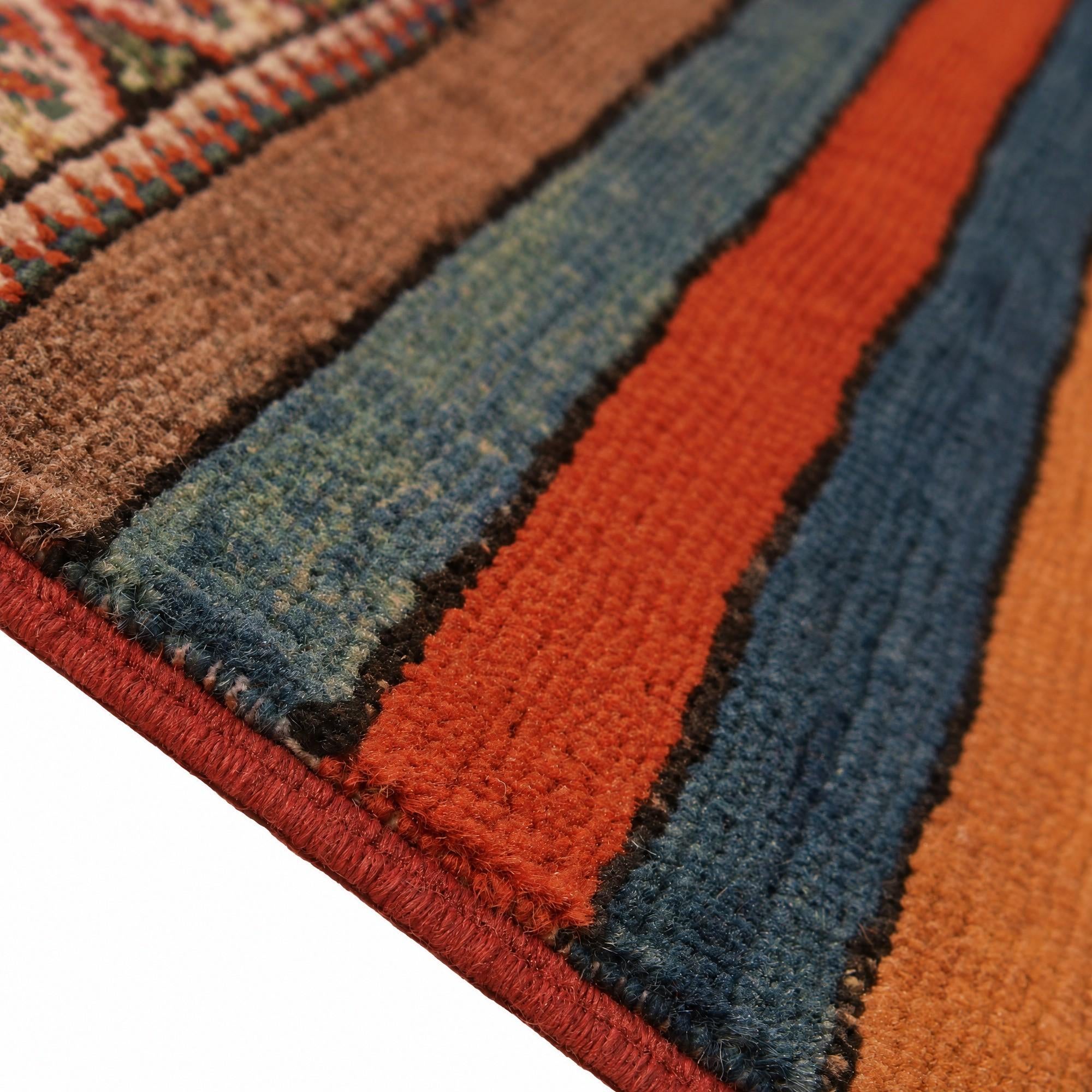 80cm x 305cm anudado a mano Kazak Alfombra Pasillera
