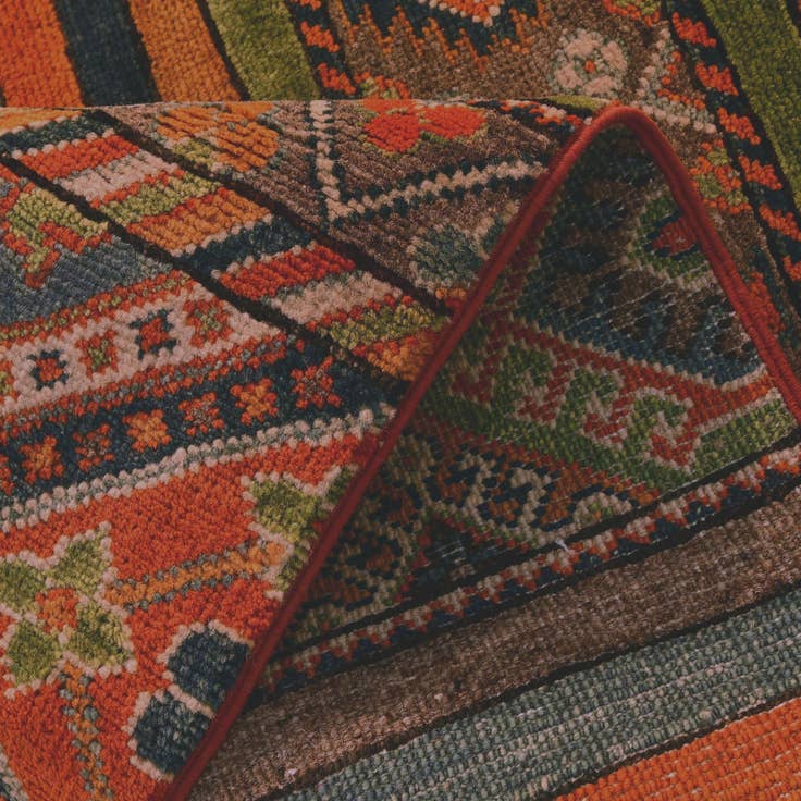 Detail image of 2' 8 x 9' 11 Hand Knotted Kazak Runner Rug