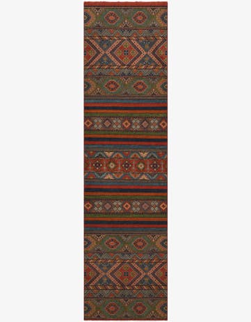 2' 8 x 9' 11 Hand Knotted Kazak Runner Rug