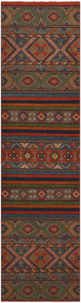 2' 8 x 9' 11 Hand Knotted Kazak Runner Rug